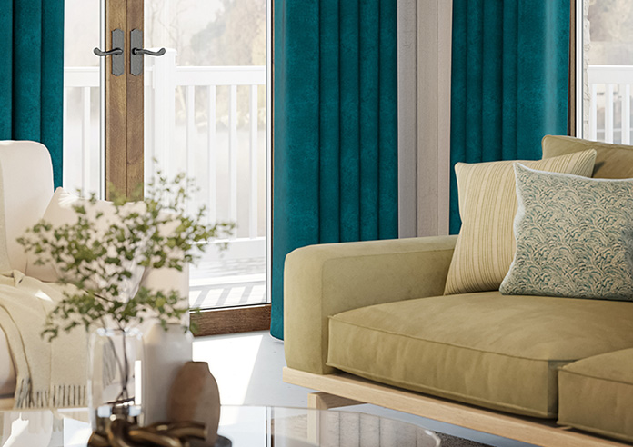 Florence Faux Suede, Ink Blue - Made to Measure Curtains - Image 5